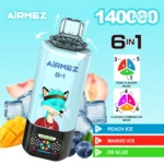 Airmez FOX 6-u-1 jednokratni vape s 140.000 povlačenja|45 ml · Mesh grijač - Slika 11