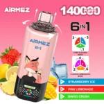 Airmez FOX 6-u-1 jednokratni vape s 140.000 povlačenja|45 ml · Mesh grijač - Slika 10