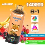 Airmez FOX 6-u-1 jednokratni vape s 140.000 povlačenja|45 ml · Mesh grijač - Slika 8