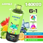 Airmez FOX 6-u-1 jednokratni vape s 140.000 povlačenja|45 ml · Mesh grijač - Slika 6