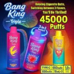 Bang King Triple 45000 Puffs – Višestruka Vape Jednokratna Cigara s Tri Okusa i Pametnim Zaslonom