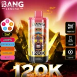 Bang Legend 120K Puffs – 5-u-1 Vape s 120.000 Puffova i Višestrukim Okusima - Slika 5