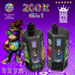 Bang Blaze 200K 200000 Puhanja | 6-u-1 Okus Punjivi Jednokratni Vape s LCD Zaslonom - Slika 7