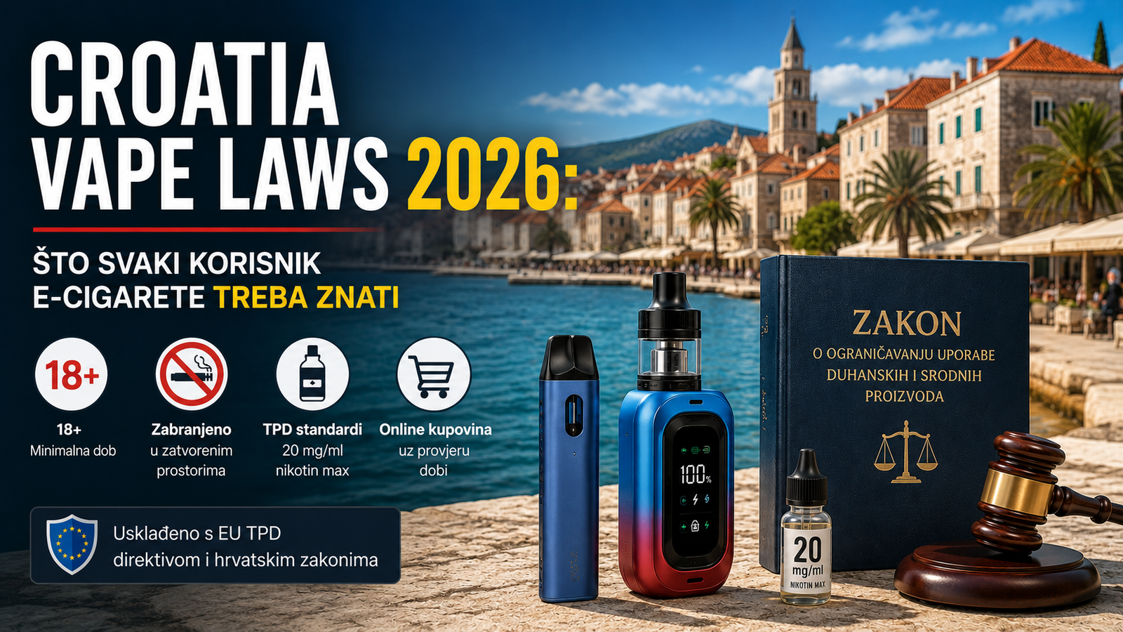 Croatia Vape Laws 2026 Što Svaki Korisnik E-cigarete Treba Znati