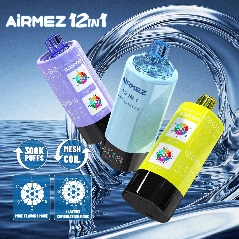 airmez-exclusive-12-in-1-300k-sechs-basisaromen-detail.webp AIRMEZ EXCLUSIVE 300K – uređaj 12-u-1 sa Smart zaslonom