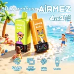 Airmez Fox 120000 Puffs 4-u-1 Pro – Jednokratni Vape s 120K Udisaja i Pametnim Ekranom - Slika 2